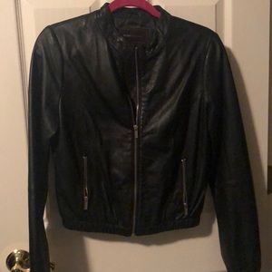 BCBG Leather Moto Jacket